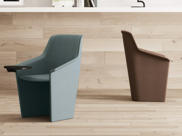 JERA - Fabric training chair with armrests by Las Mobili - view 2